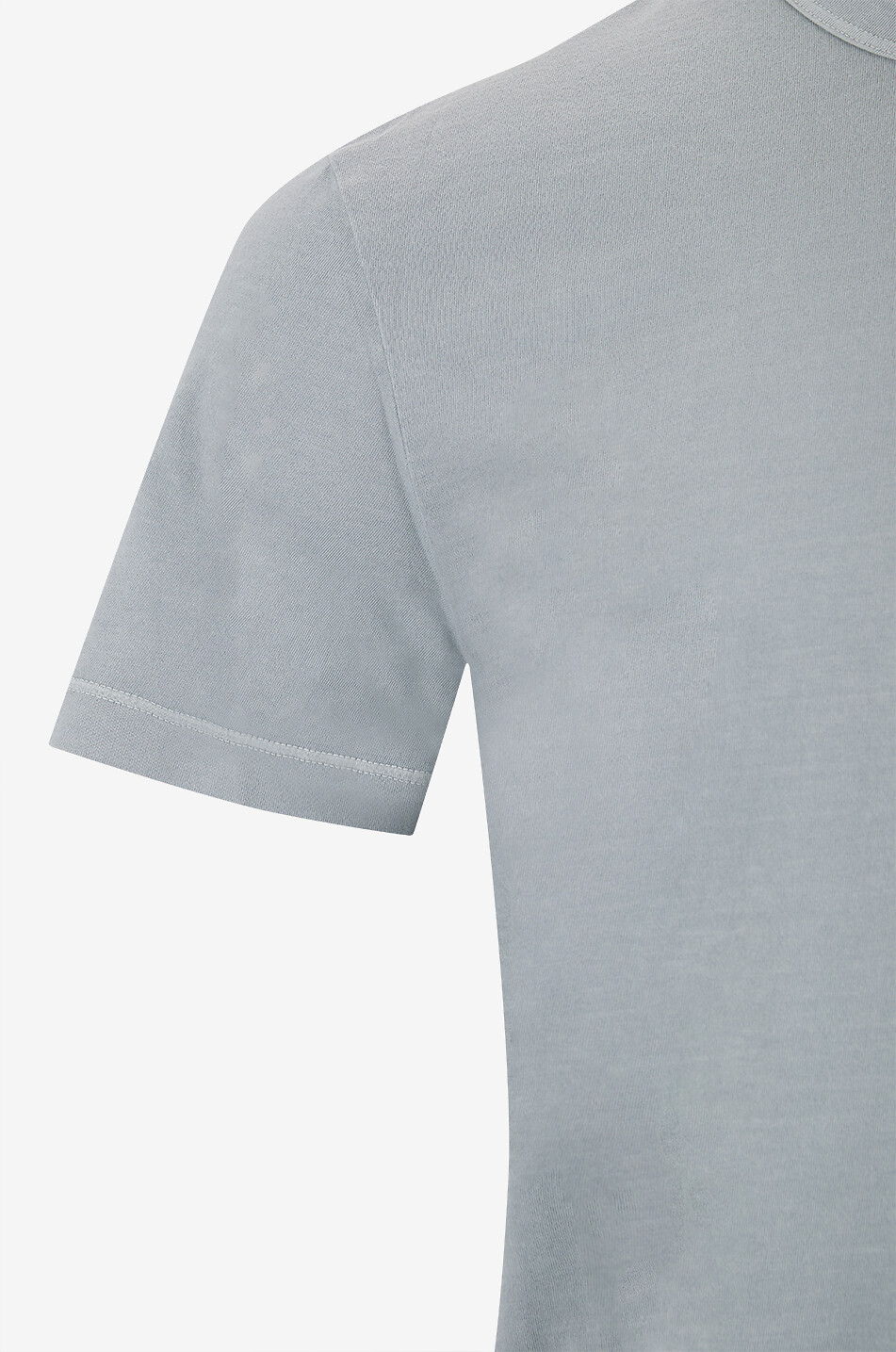 JAMES PERSE T-shirt à col rond et manches courtes en jersey léger Homme GRIS CLAIR 3