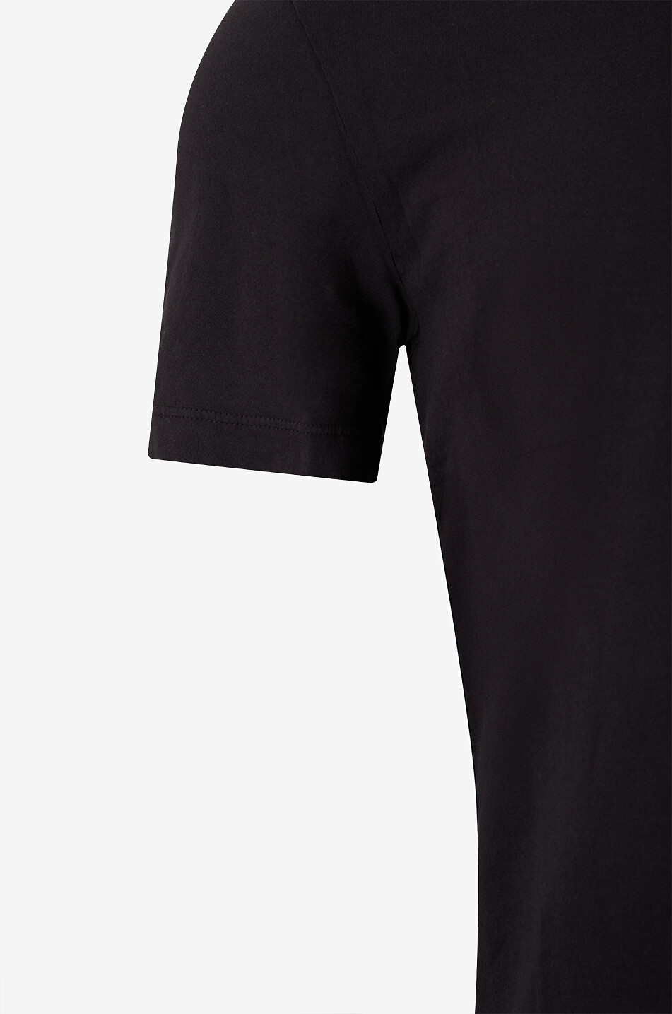 JAMES PERSE T-shirt à col rond et manches courtes en jersey léger Homme NOIR 3