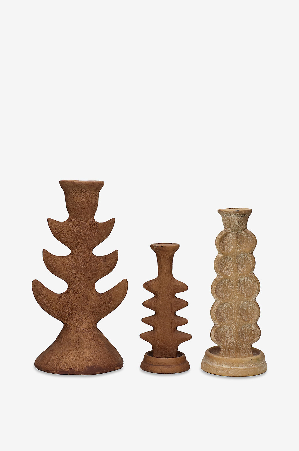 POMAX Kerzenhalter Totem Haus BEIGE 5