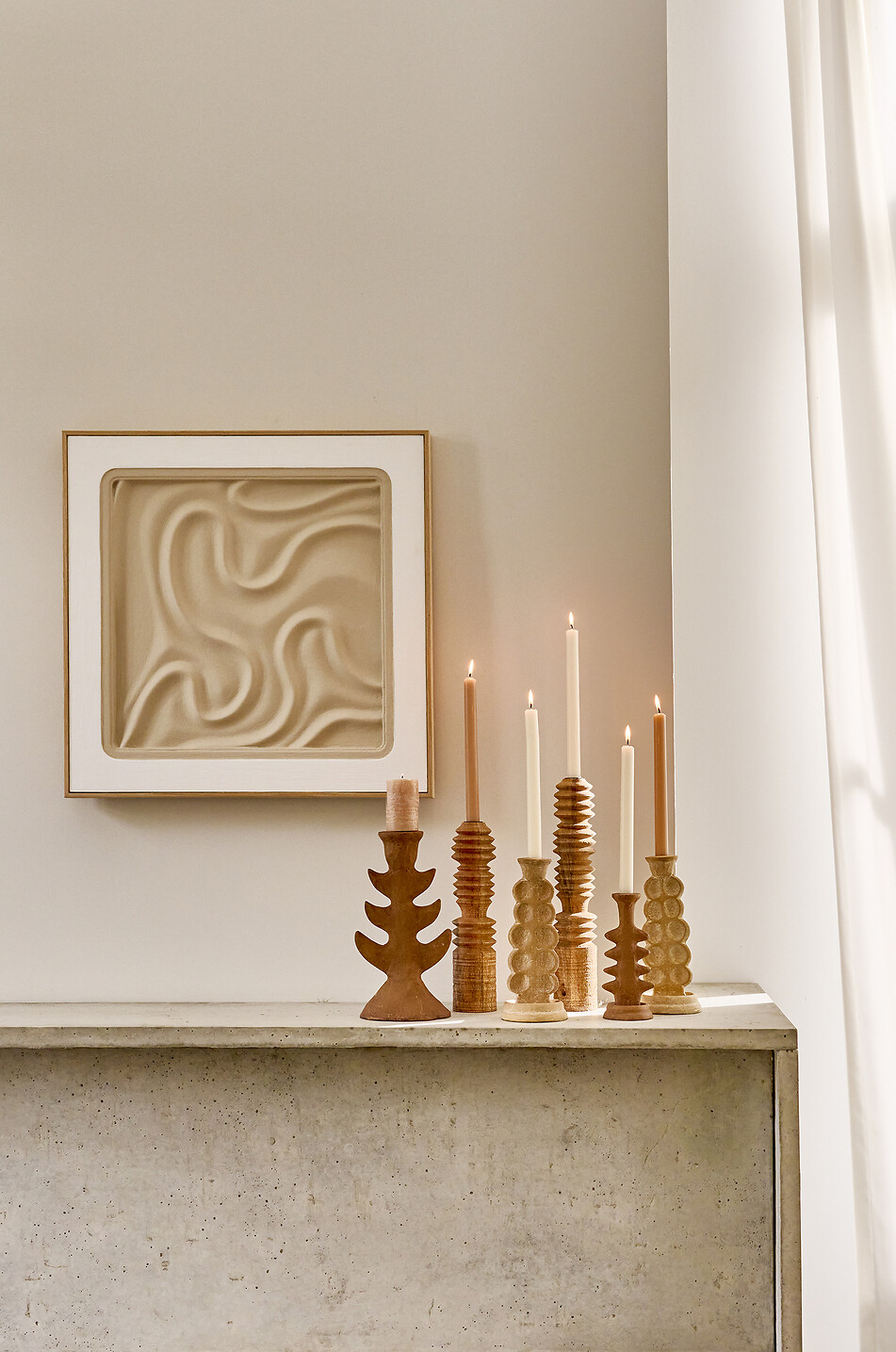 POMAX Bougeoir Totem Maison COGNAC 3
