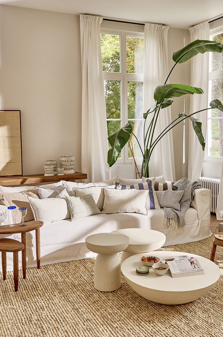 POMAX Azahara clay candlestick - H15 Home WHITE 4