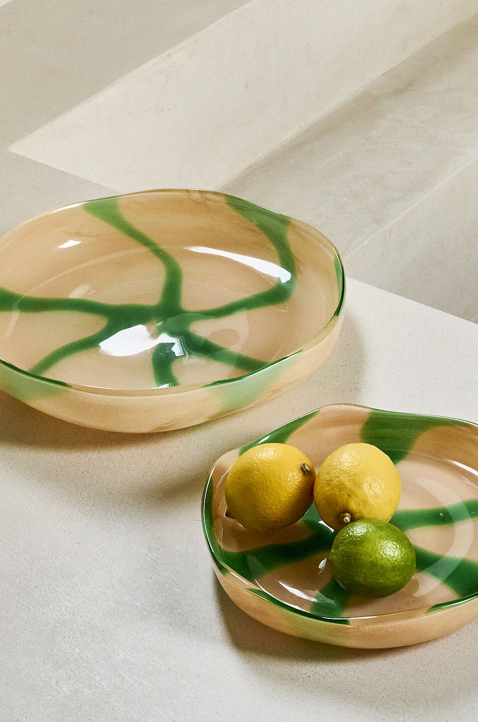 POMAX Cannes glass bowl - D31 Home GREEN 2