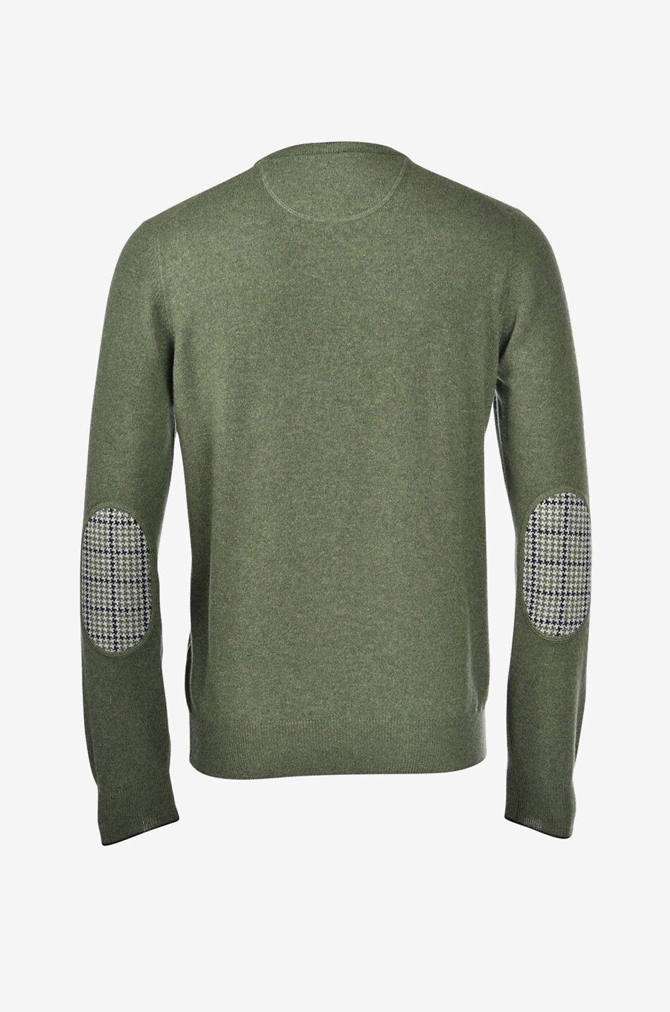 GRAN SASSO Pull fin en laine et cachemire à renfort coude Homme VERT FONCÉ 2