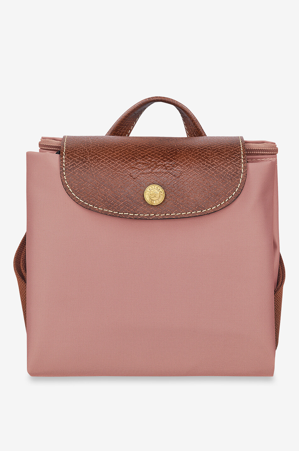 Sac à dos en toile et cuir de Russie Le Pliage Original M
