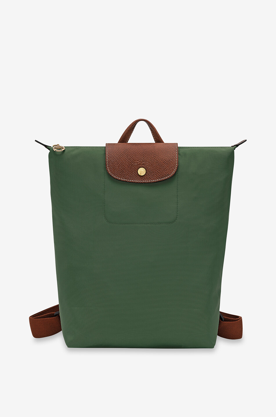 Sac à dos en toile et cuir de Russie Le Pliage Original M