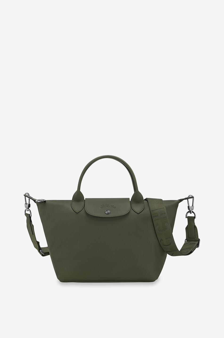 Sac à main en cuir Le Pliage Xtra S LONGCHAMP VERT FONCÉ