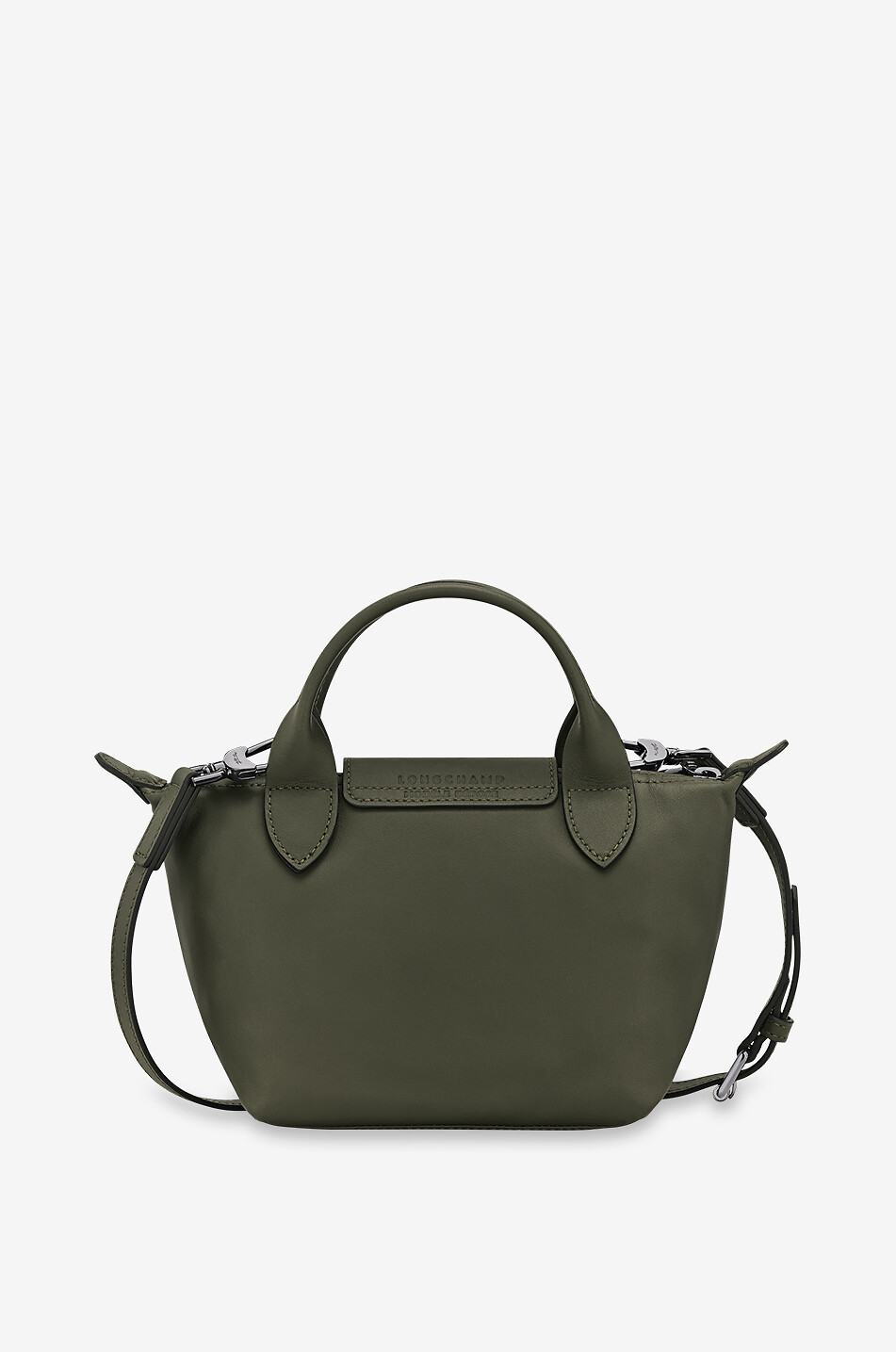 LONGCHAMP Sac à main en cuir Le Pliage Xtra XS Femme VERT FONCÉ 4