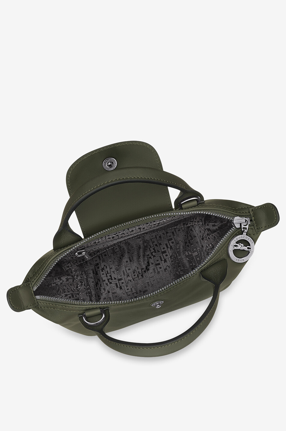 LONGCHAMP Sac à main en cuir Le Pliage Xtra XS Femme VERT FONCÉ 5