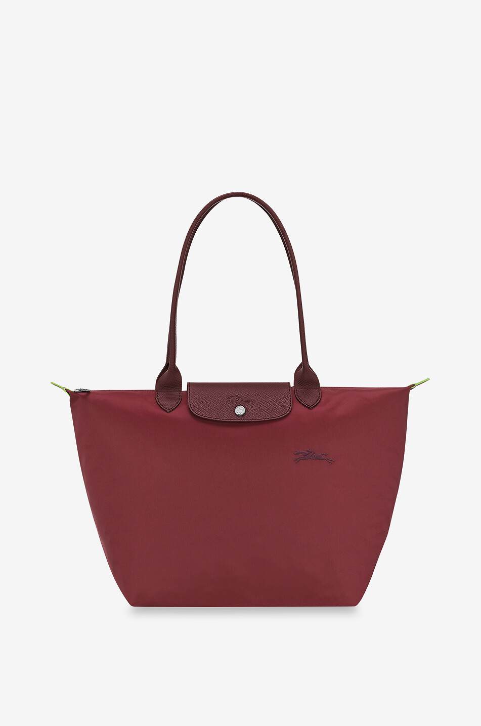 LONGCHAMP Le Pliage Green L Recycled canvas shopping bag Women DARK RED 1