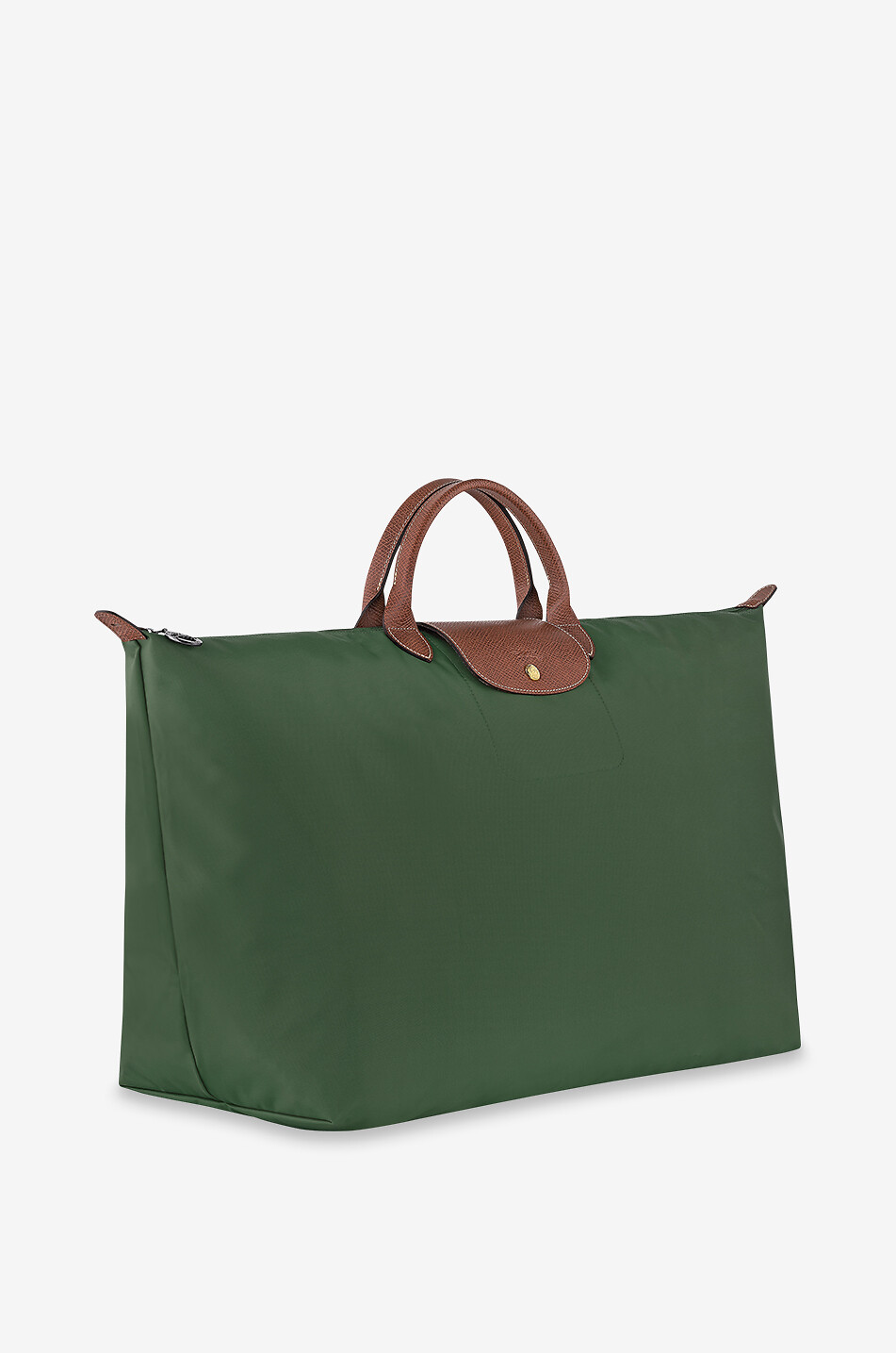 LONGCHAMP Sac de voyage en toile et cuir de Russie Le Pliage Original M Femme VERT 2