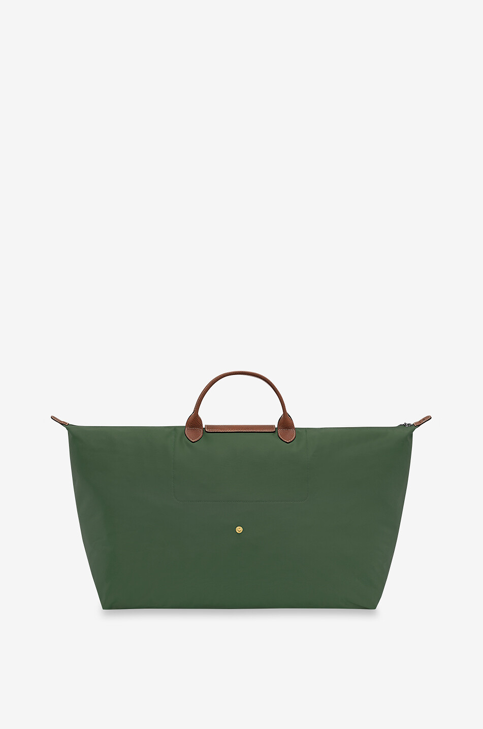LONGCHAMP Sac de voyage en toile et cuir de Russie Le Pliage Original M Femme VERT 3
