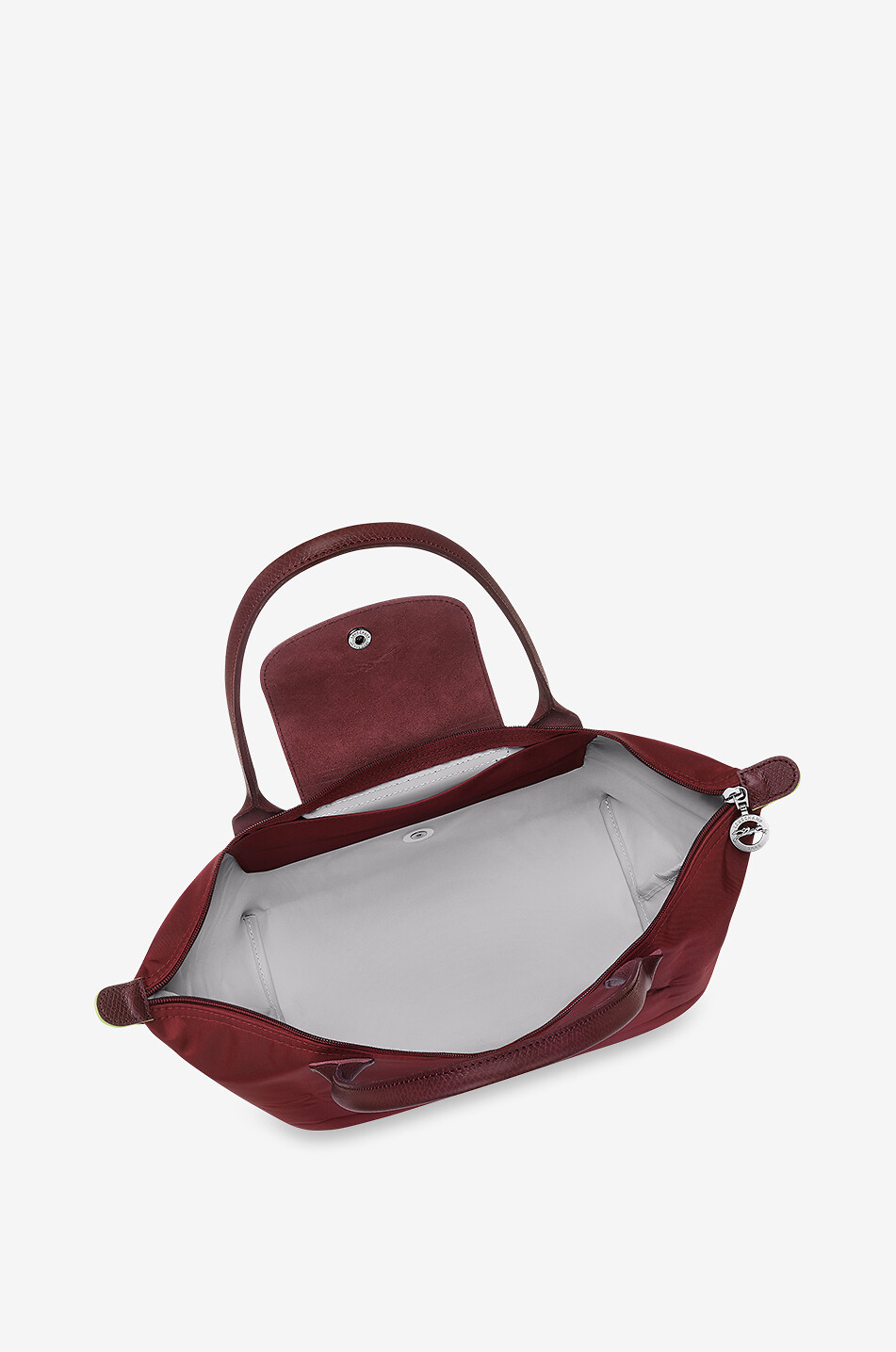 LONGCHAMP Le Pliage Green M Recycled canvas shopping bag Women DARK RED 5