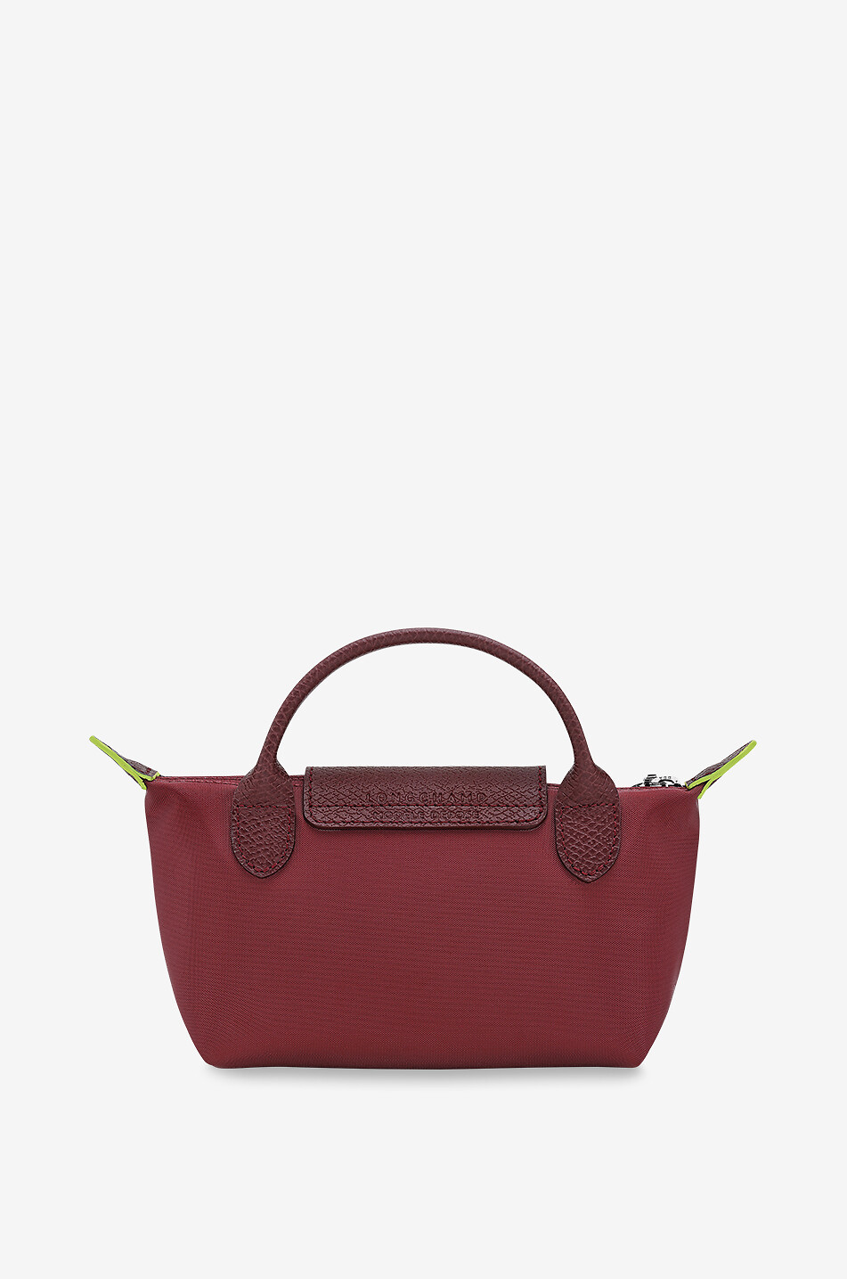 LONGCHAMP Pochette en toile Le Pliage Green Femme ROUGE FONCÉ 4