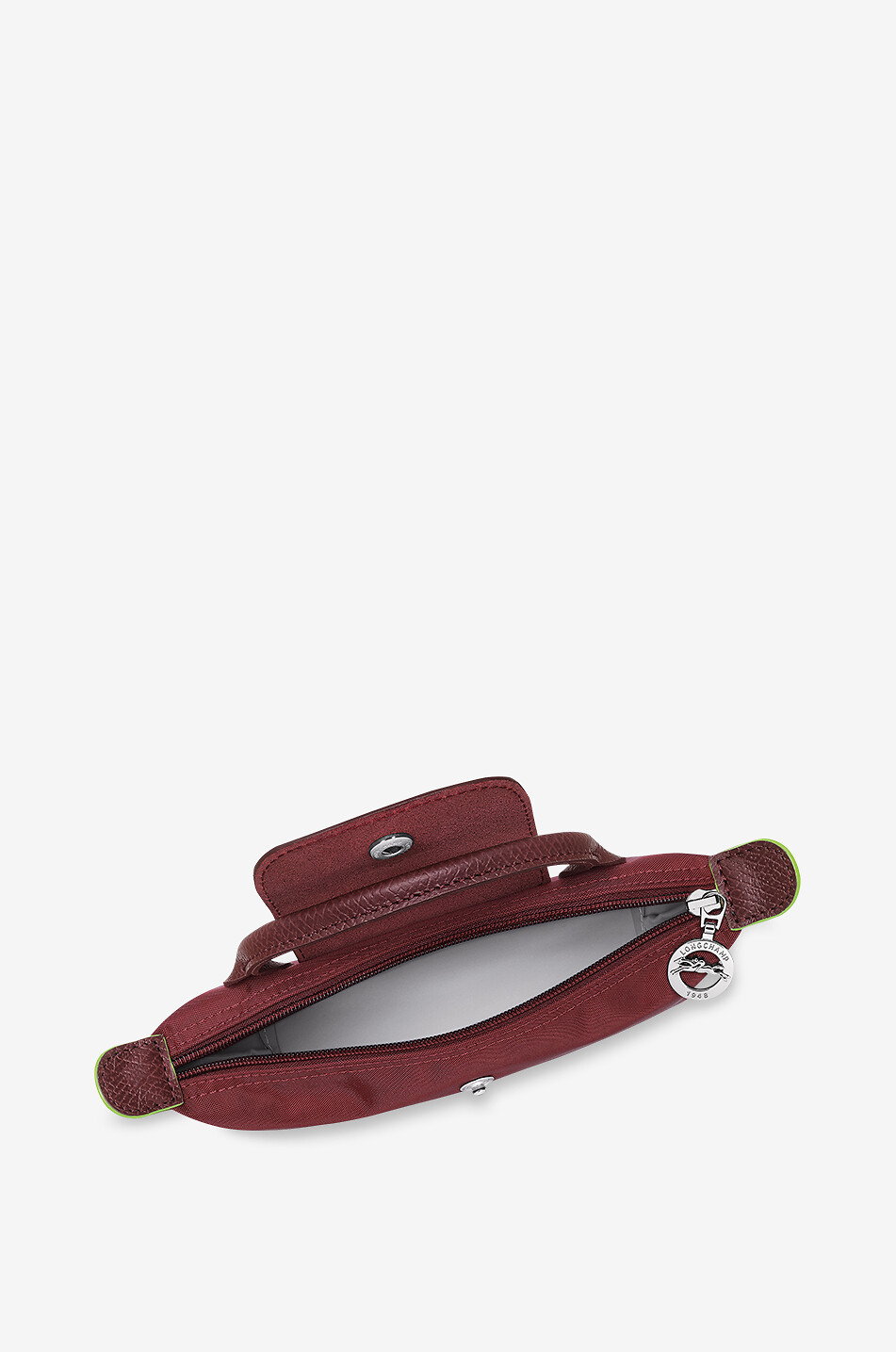 LONGCHAMP Pochette en toile Le Pliage Green Femme ROUGE FONCÉ 5