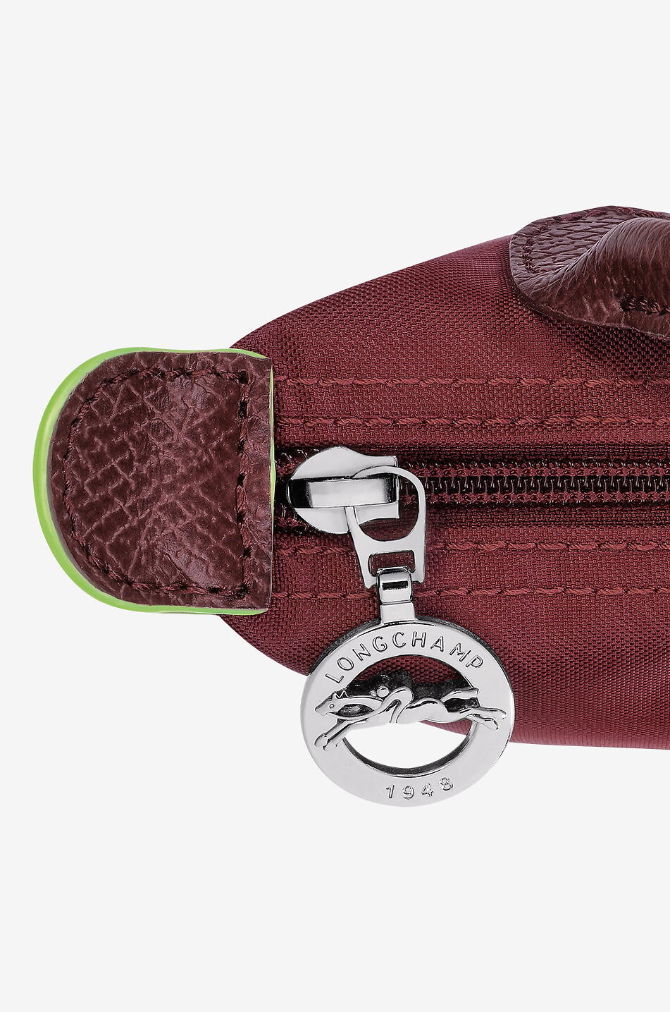 LONGCHAMP Pochette en toile Le Pliage Green Femme ROUGE FONCÉ 6