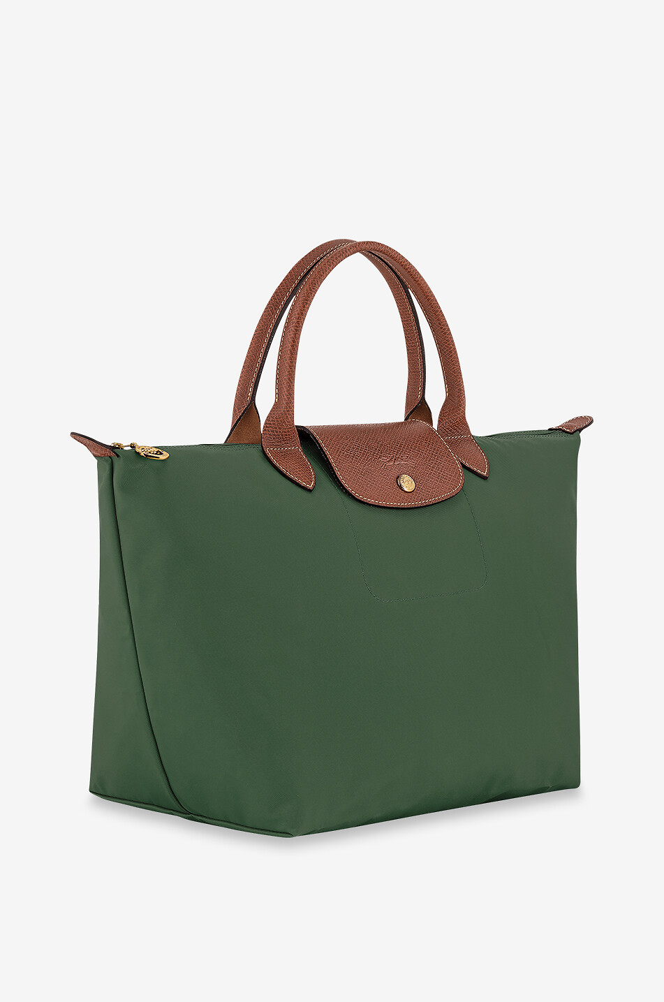 LONGCHAMP Sac à main en toile Le Pliage Original M Femme VERT 2