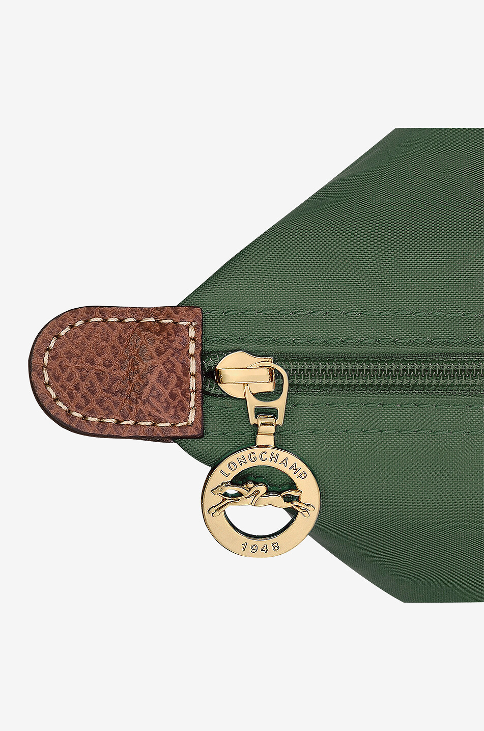 LONGCHAMP Sac à main en toile Le Pliage Original M Femme VERT 5