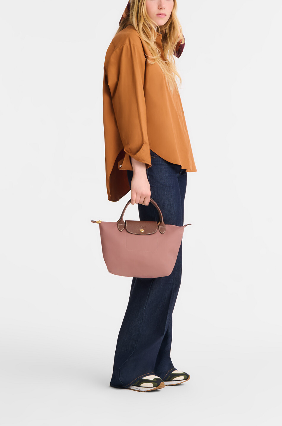 LONGCHAMP Sac à main en toile Le Pliage Original S Femme ROSE CLAIR 3