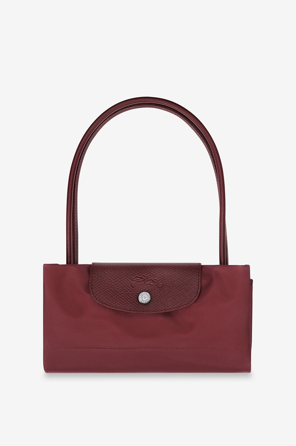 LONGCHAMP Le Pliage Green M Recycled canvas shopping bag Women DARK RED 7