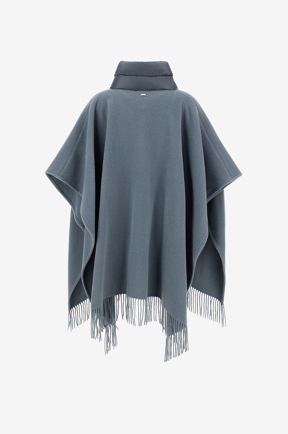 HERNO Resort Warmy Nylon Ultralight wool and cashmere poncho Women DARK BLUE 2
