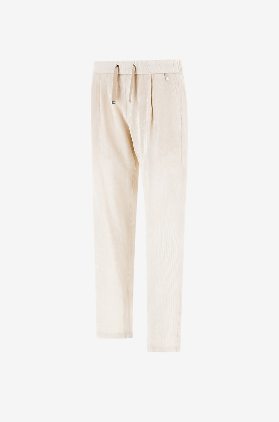 HERNO Jogginghose aus Cord und Lurex Resort Damen Hellbeige 8