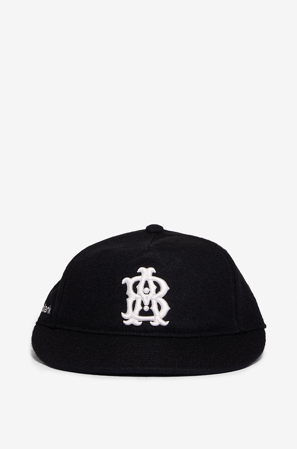 ABOUT:BLANK Casquette en flanelle de laine Monogram Homme NOIR 1