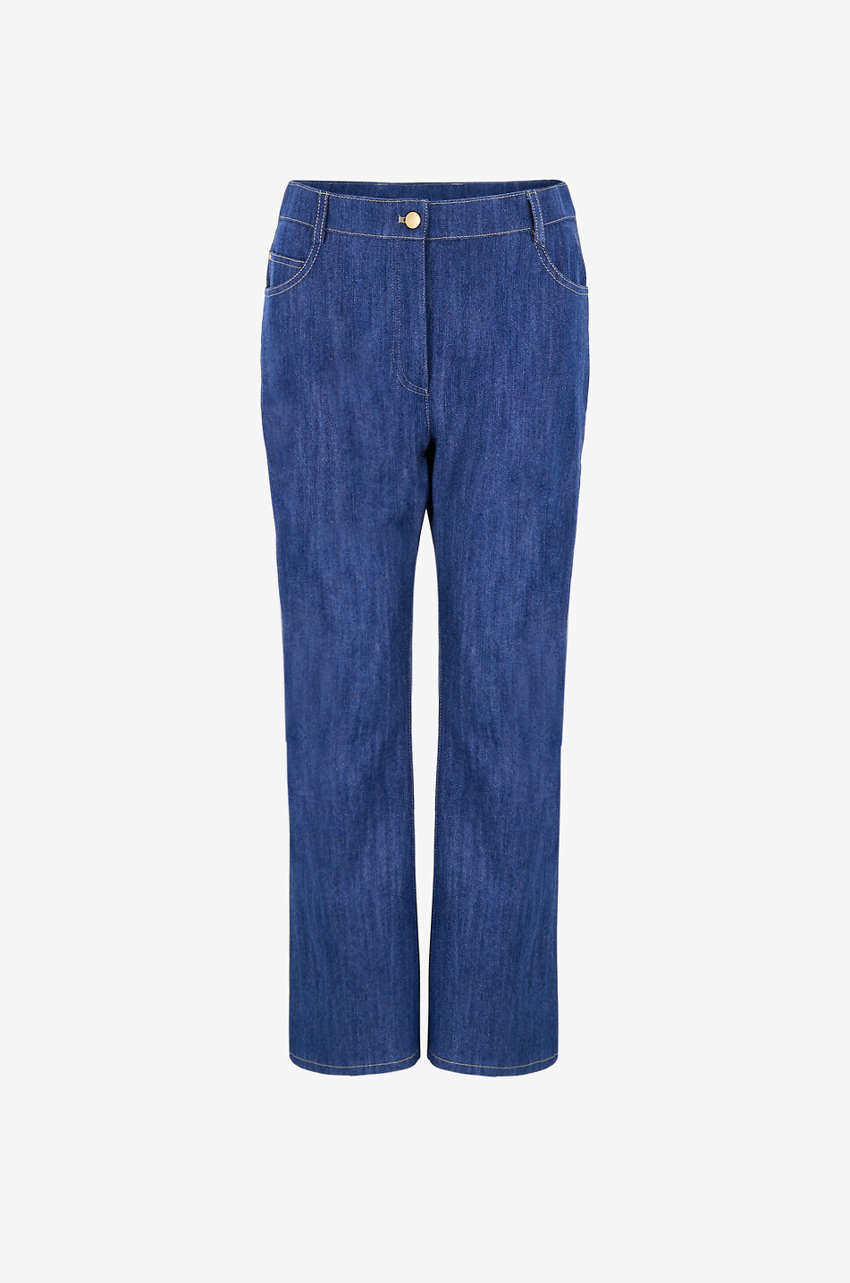 AKRIS PUNTO Jean raccourci évasé Cali Femme BLEU MOYEN 1