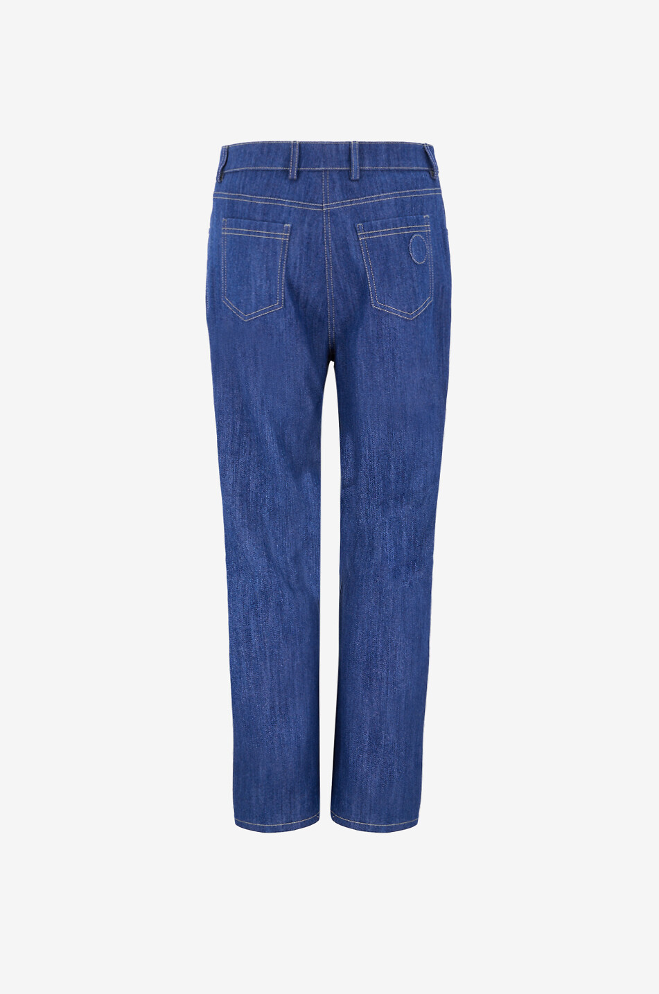 AKRIS PUNTO Jean raccourci évasé Cali Femme BLEU MOYEN 2