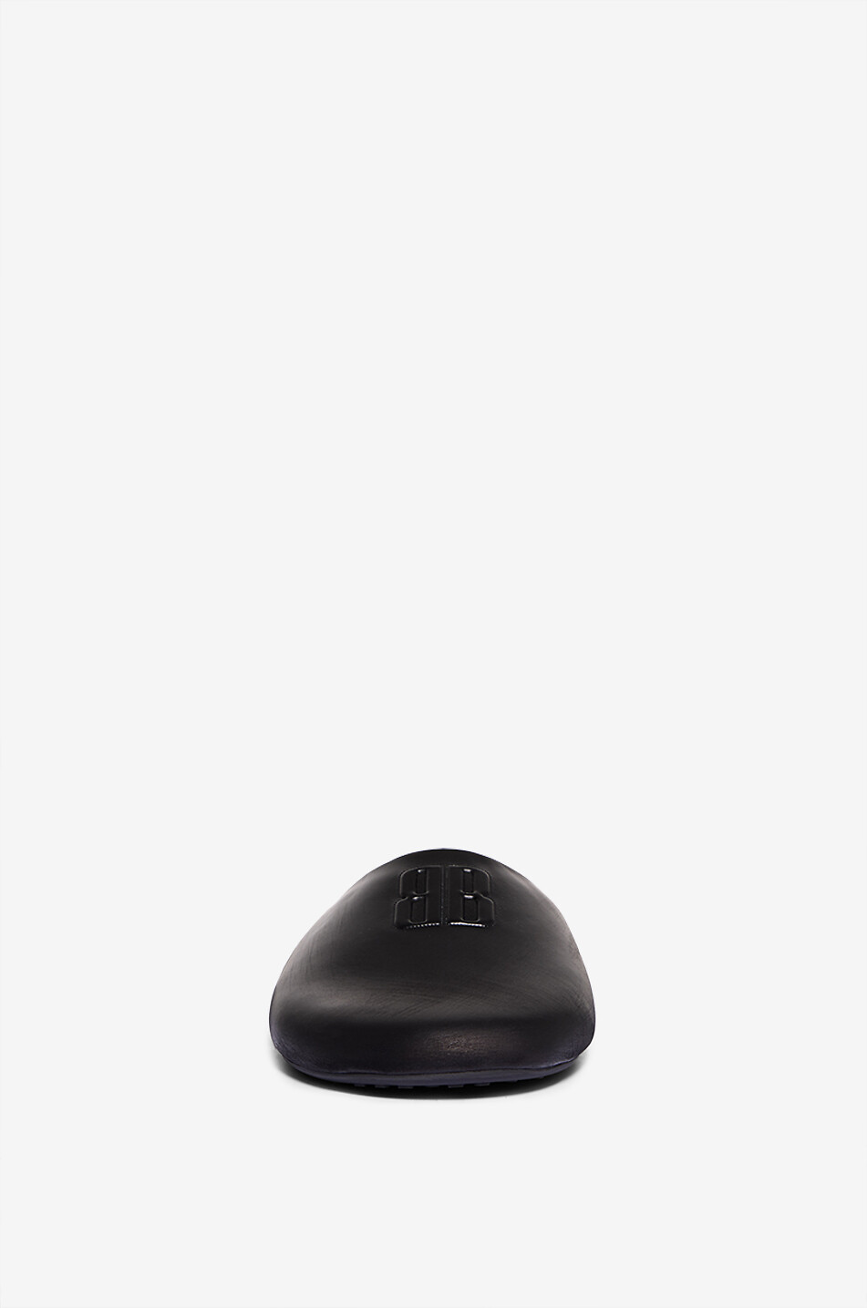 BALENCIAGA Pantoletten aus glattem Kalbsleder Château Herren SCHWARZ 2