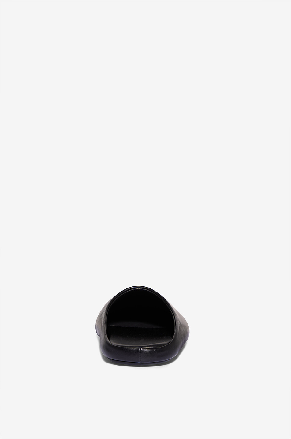 BALENCIAGA Pantoletten aus glattem Kalbsleder Château Herren SCHWARZ 4