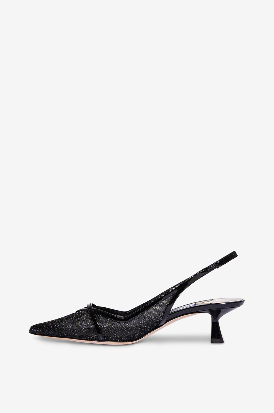 JIMMY CHOO Slingback-Pumps aus Mesh und Leder Amita 45 Damen SCHWARZ 3