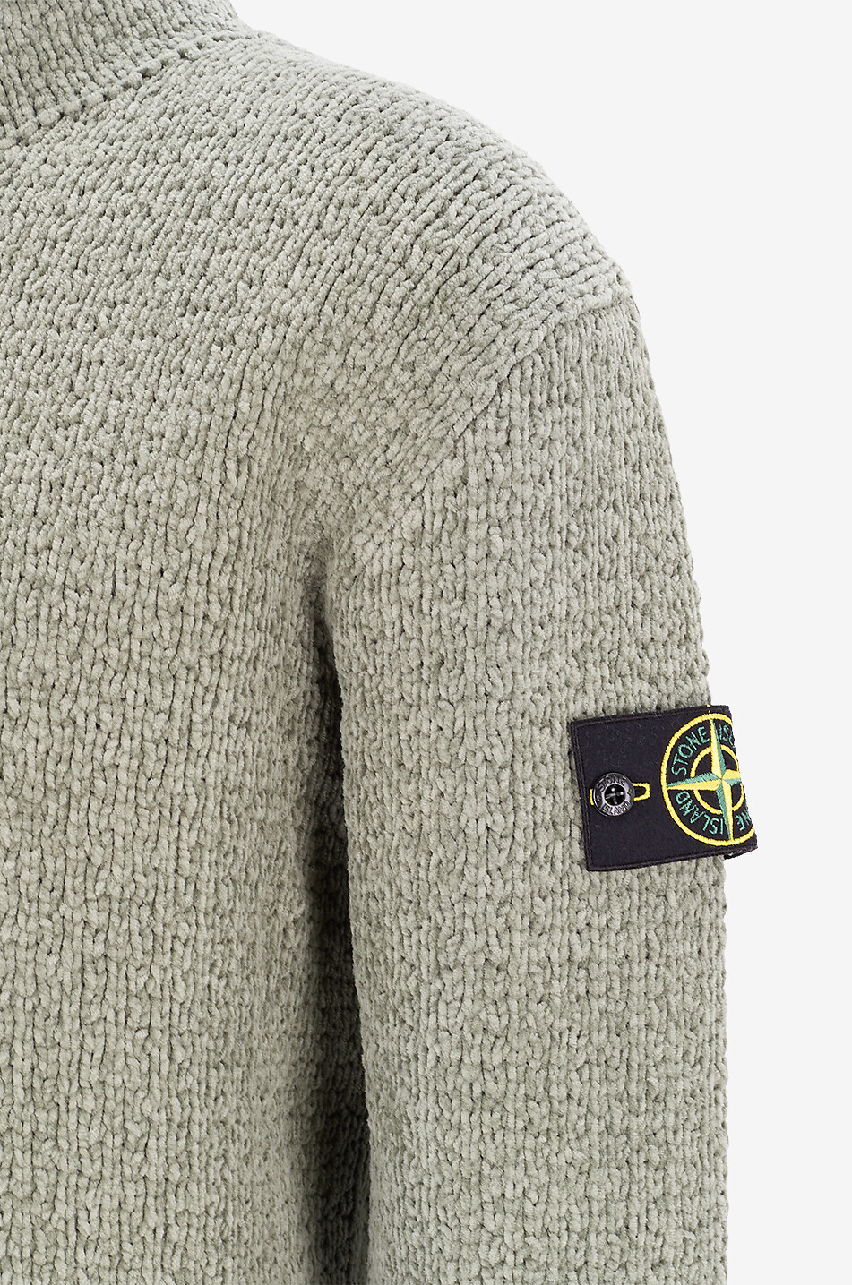 STONE ISLAND Pull à col rond en coton 5100019 Homme VERT 3