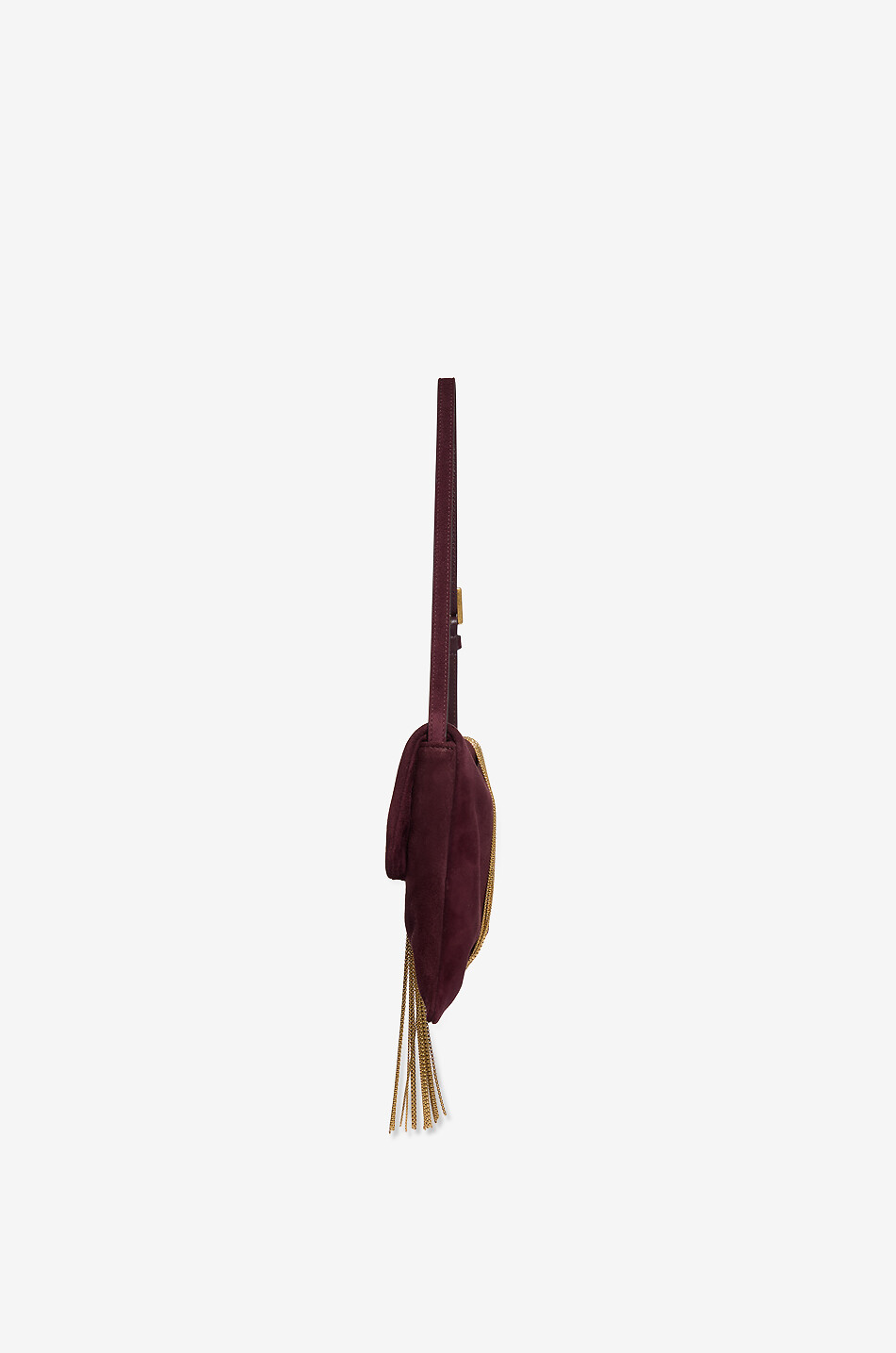 JIMMY CHOO Mini sac porté épaule en daim Zandra Femme ROUGE FONCÉ 4