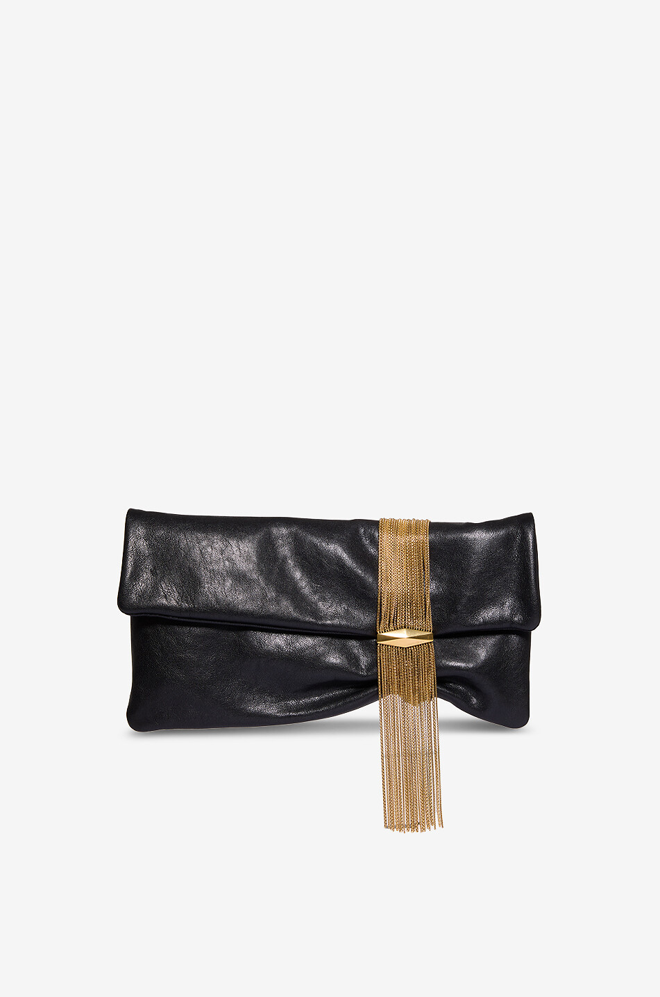JIMMY CHOO Nappaleder-Clutch Zandra Damen SCHWARZ 1