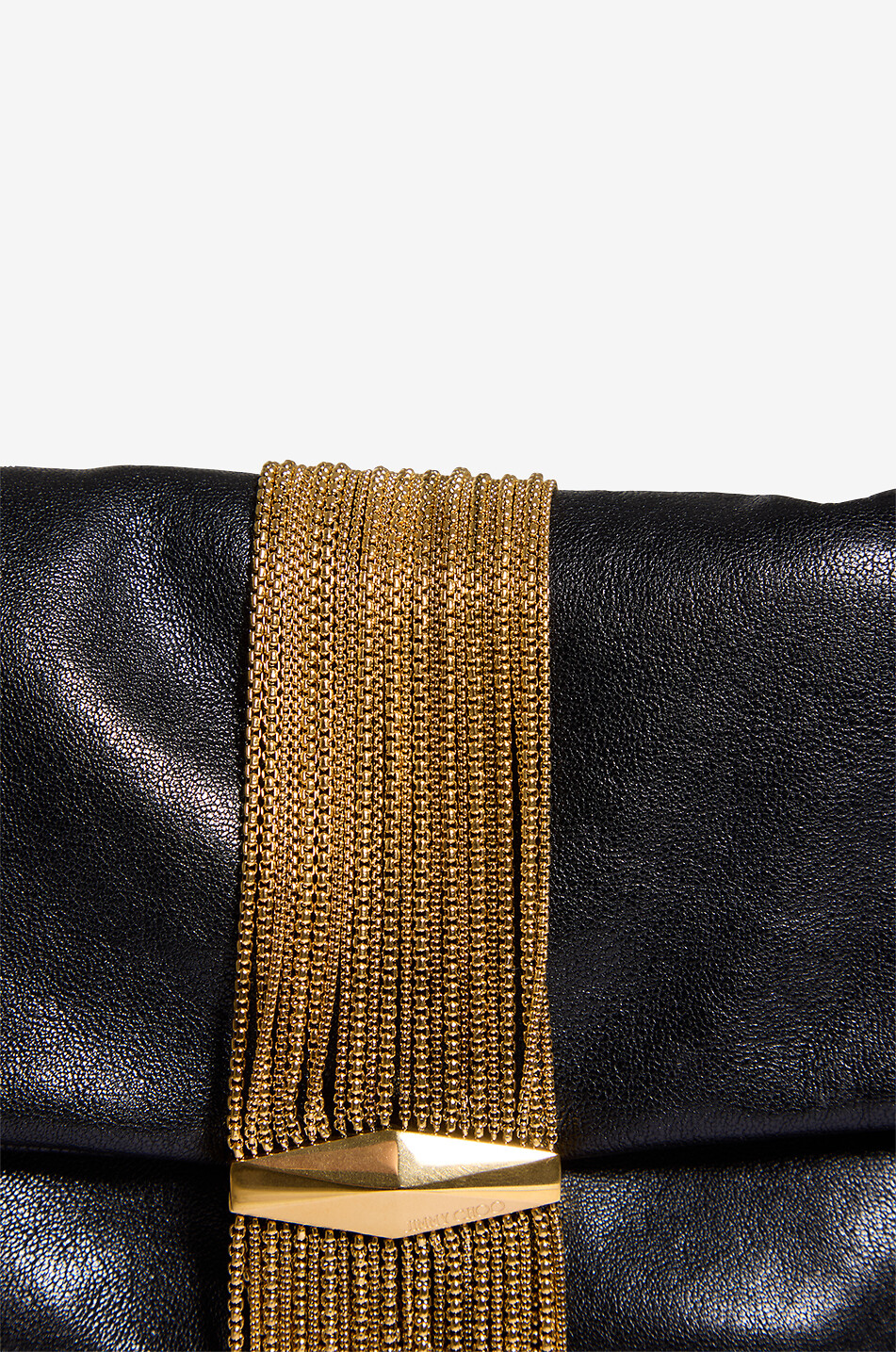 JIMMY CHOO Nappaleder-Clutch Zandra Damen SCHWARZ 5