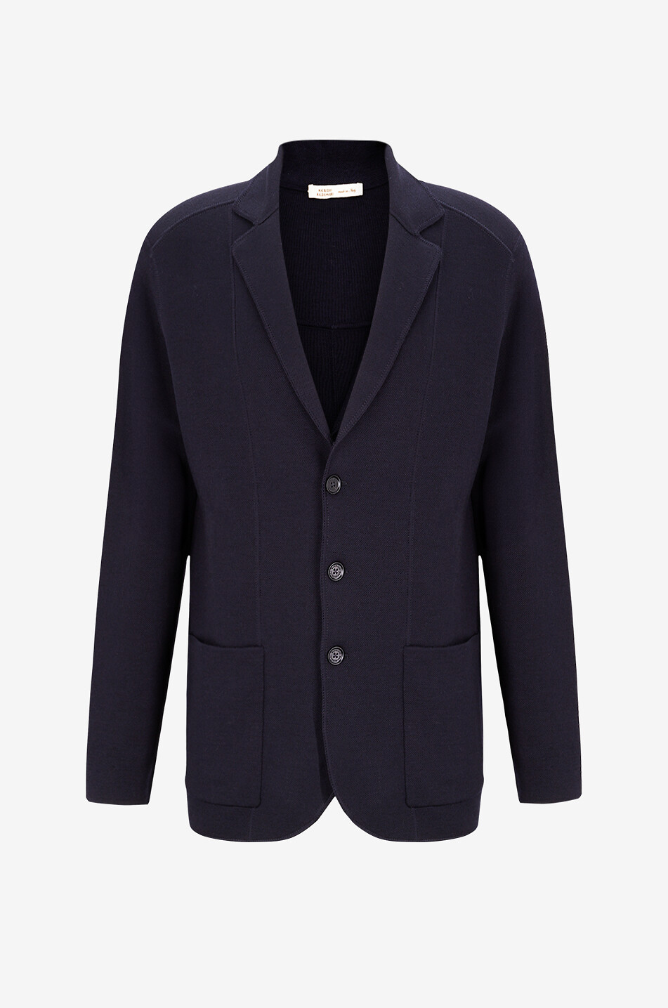 MAURIZIO BALDASSARI Blazer en laine vierge piquée Homme BLEU FONCE 1