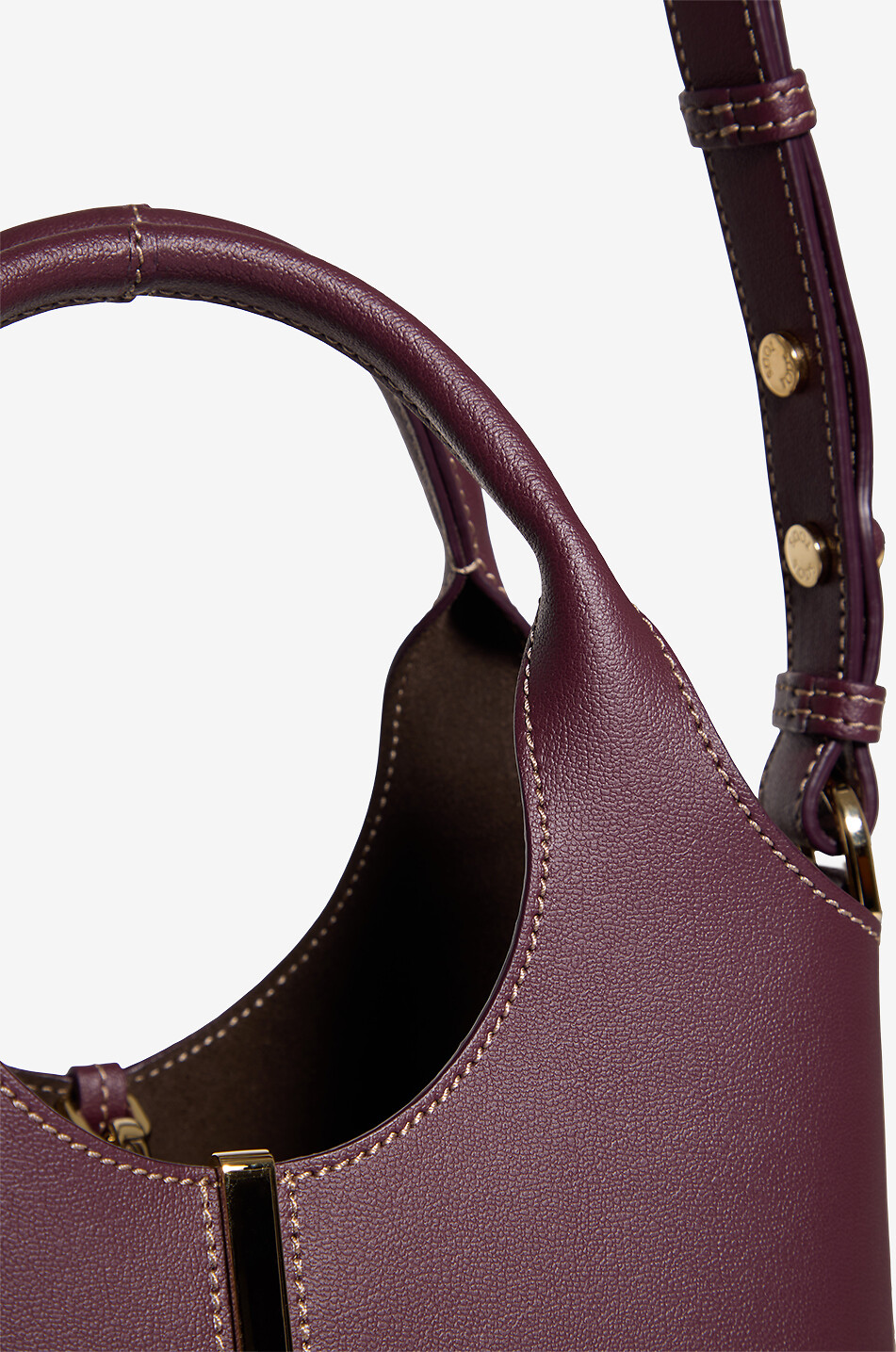 TOD'S Sac cabas en cuir souple Shopping Tote Mini Femme ROUGE FONCÉ 6