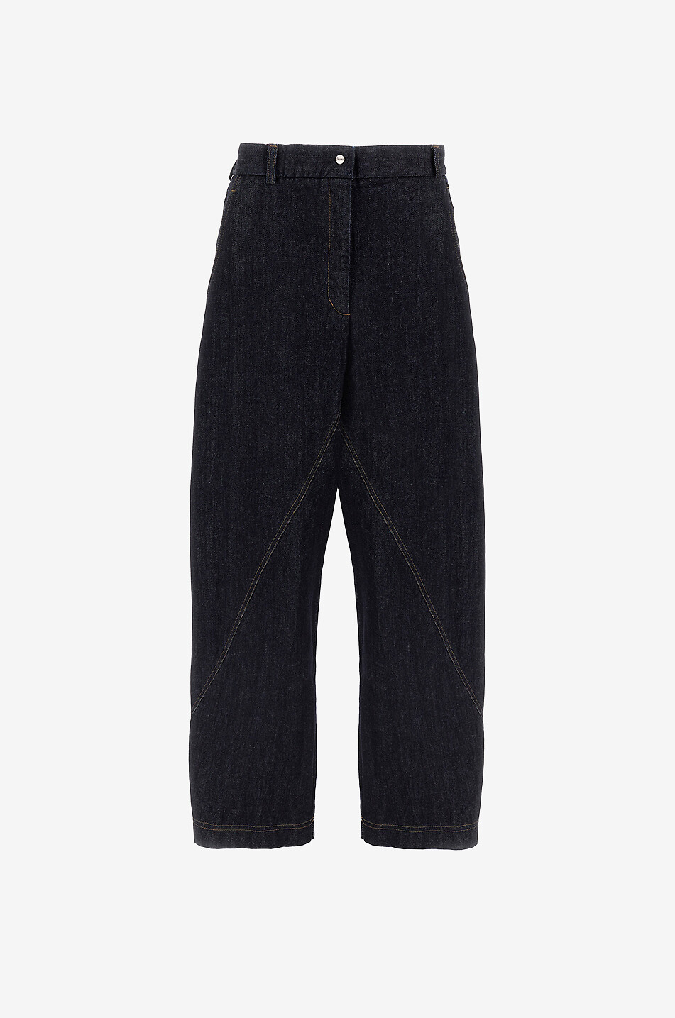 Balloon rounded dark-washed jeans