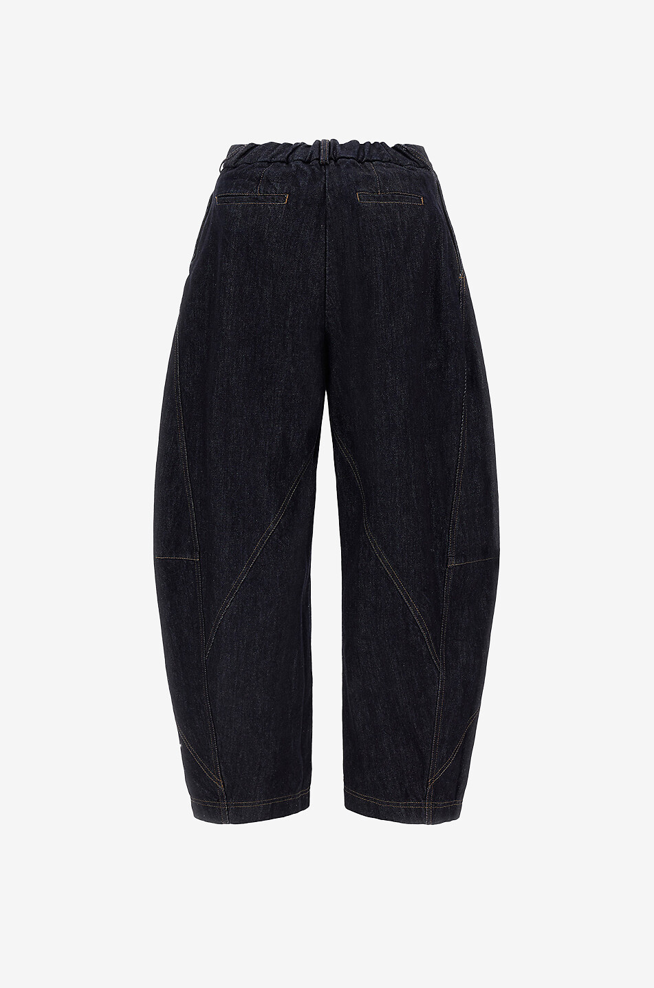 HERNO Balloon rounded dark-washed jeans Women DARK BLUE 2