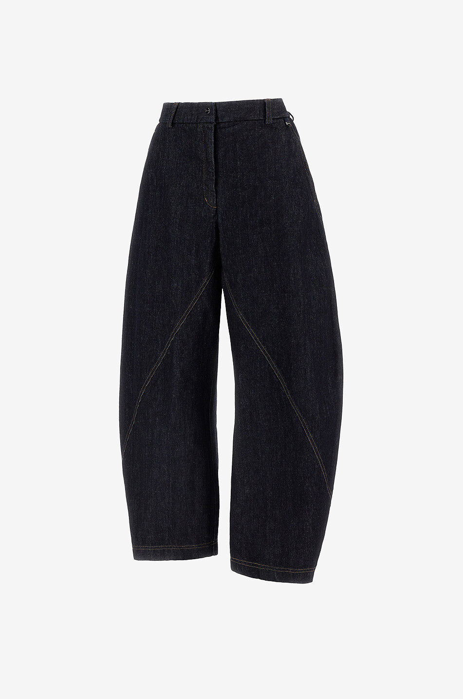 HERNO Balloon rounded dark-washed jeans Women DARK BLUE 3