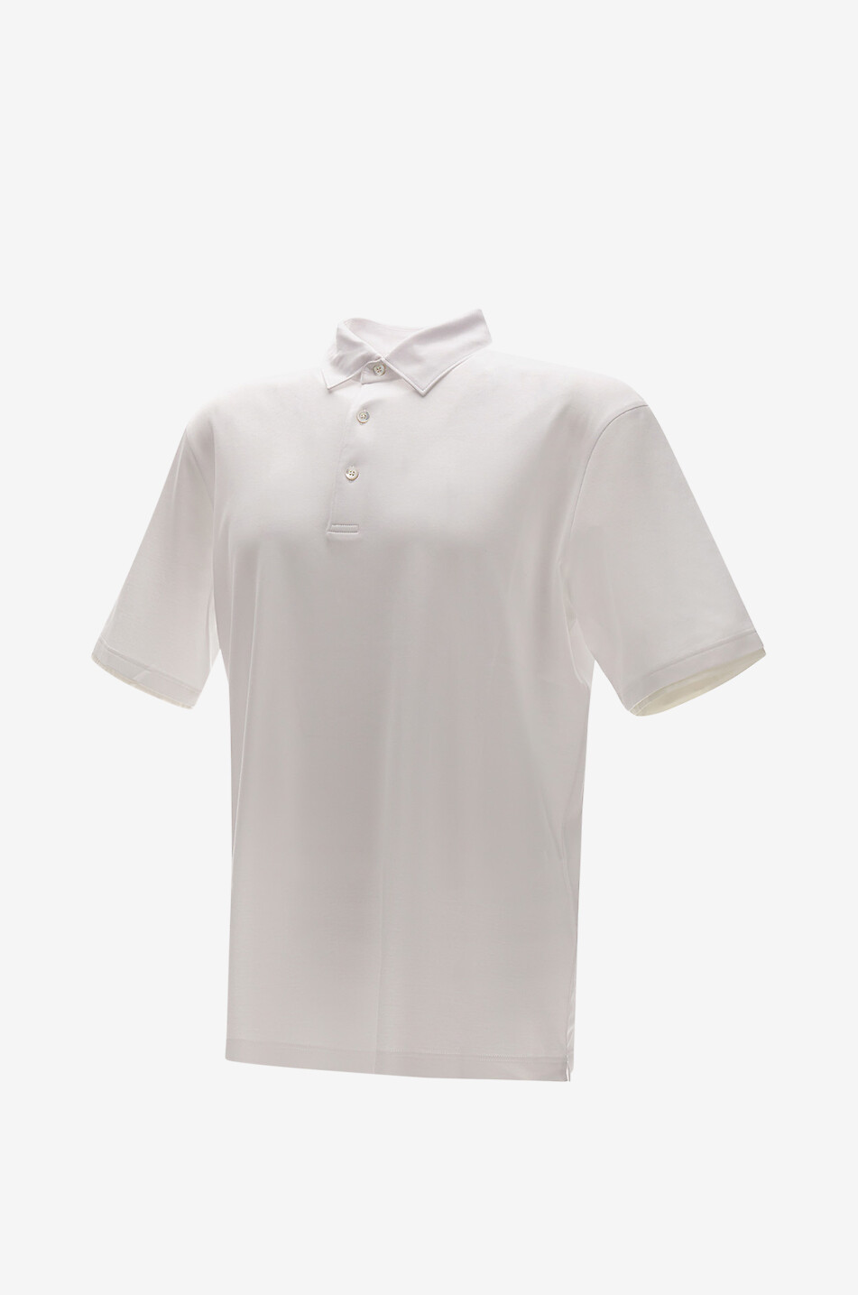 HERNO Polo à manches courtes en jersey Resort Homme BLANC 8
