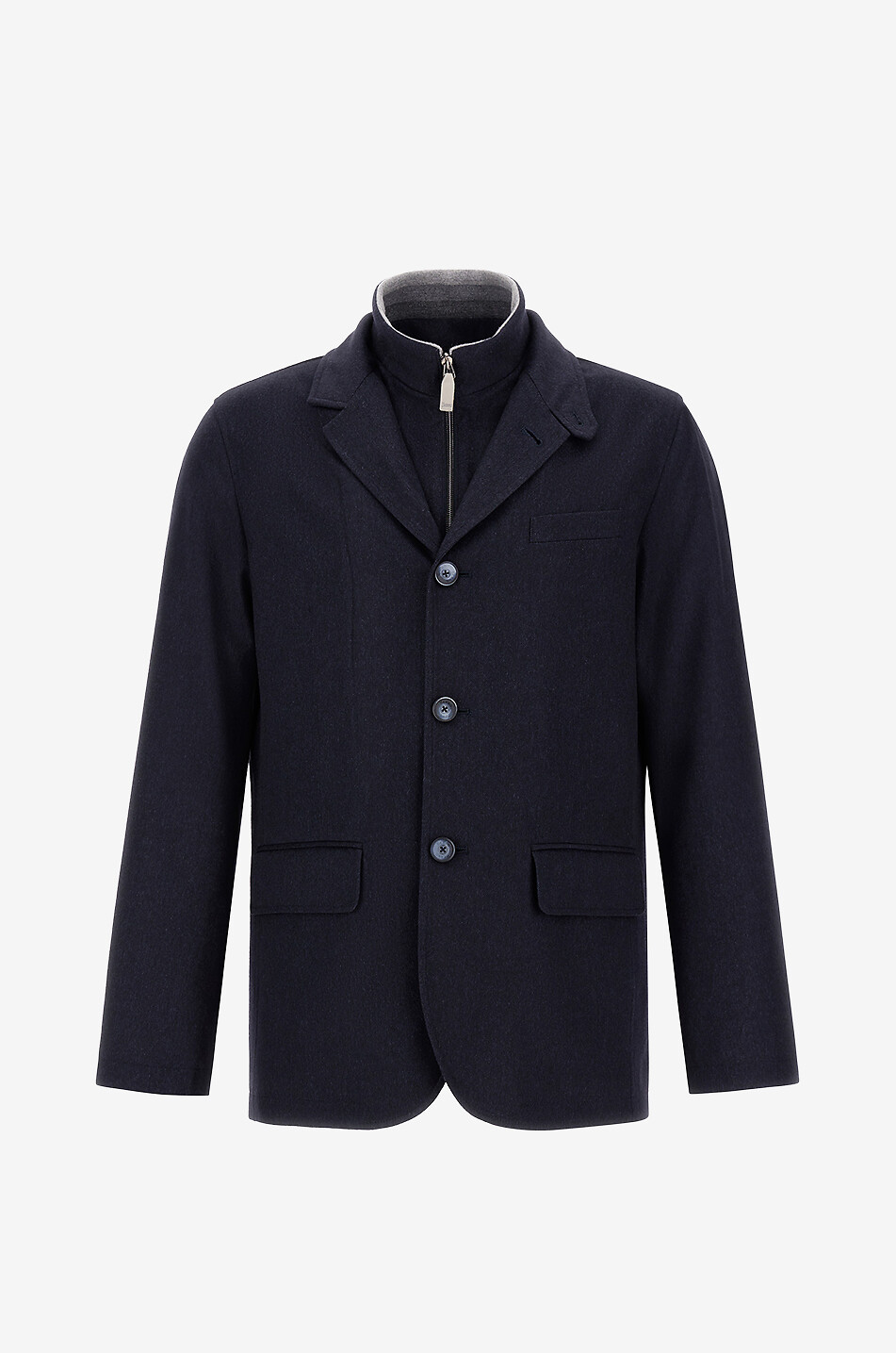 Blazer en soie et cachemire à plastron Resort