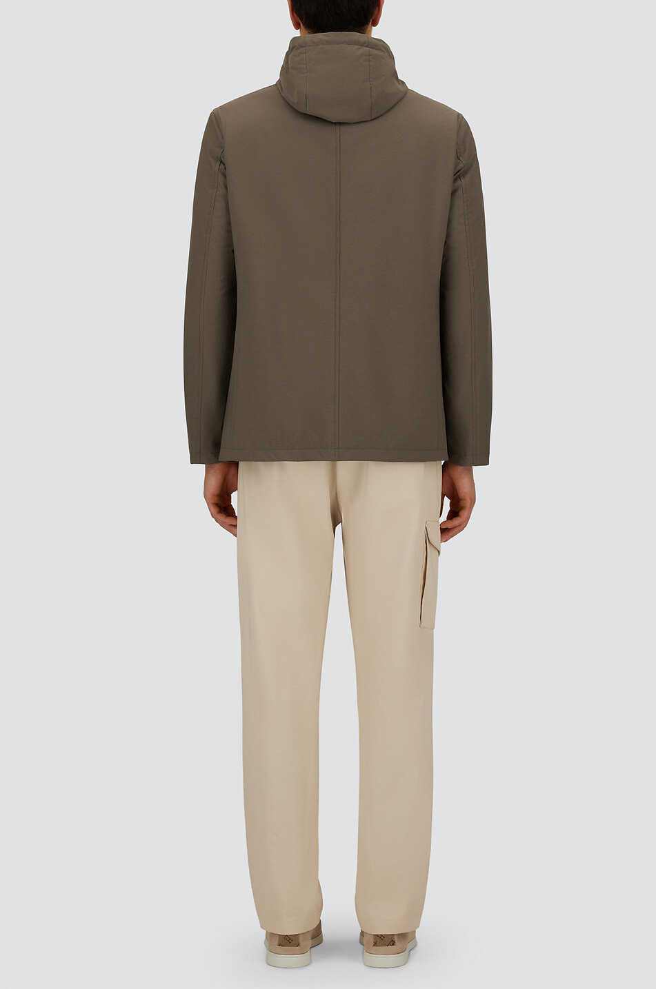 HERNO Resort Comfort Stretch Nylon 2-in-1 blazer Men BROWN 4