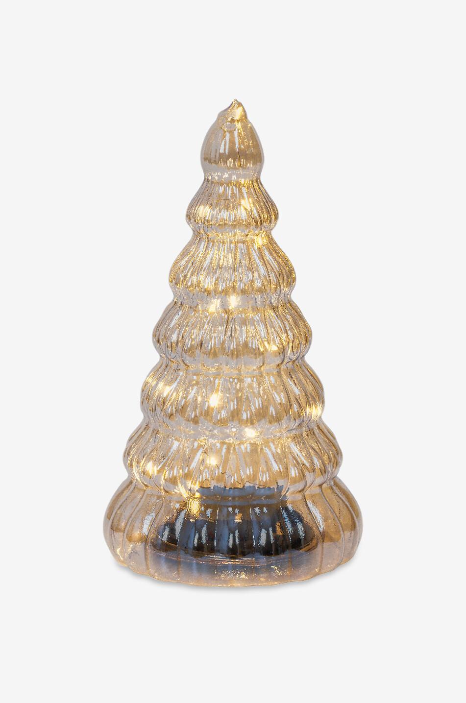 KAEMINGK Glass fir tree with LED Home WHITE 1