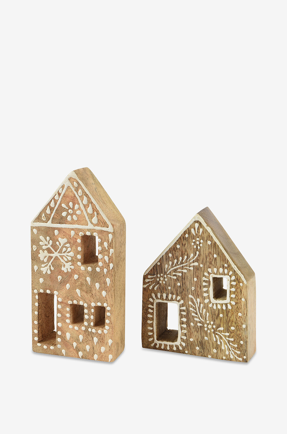 KAEMINGK Gingerbread set of 2 mango wood houses Home MULTI COLOURED 1