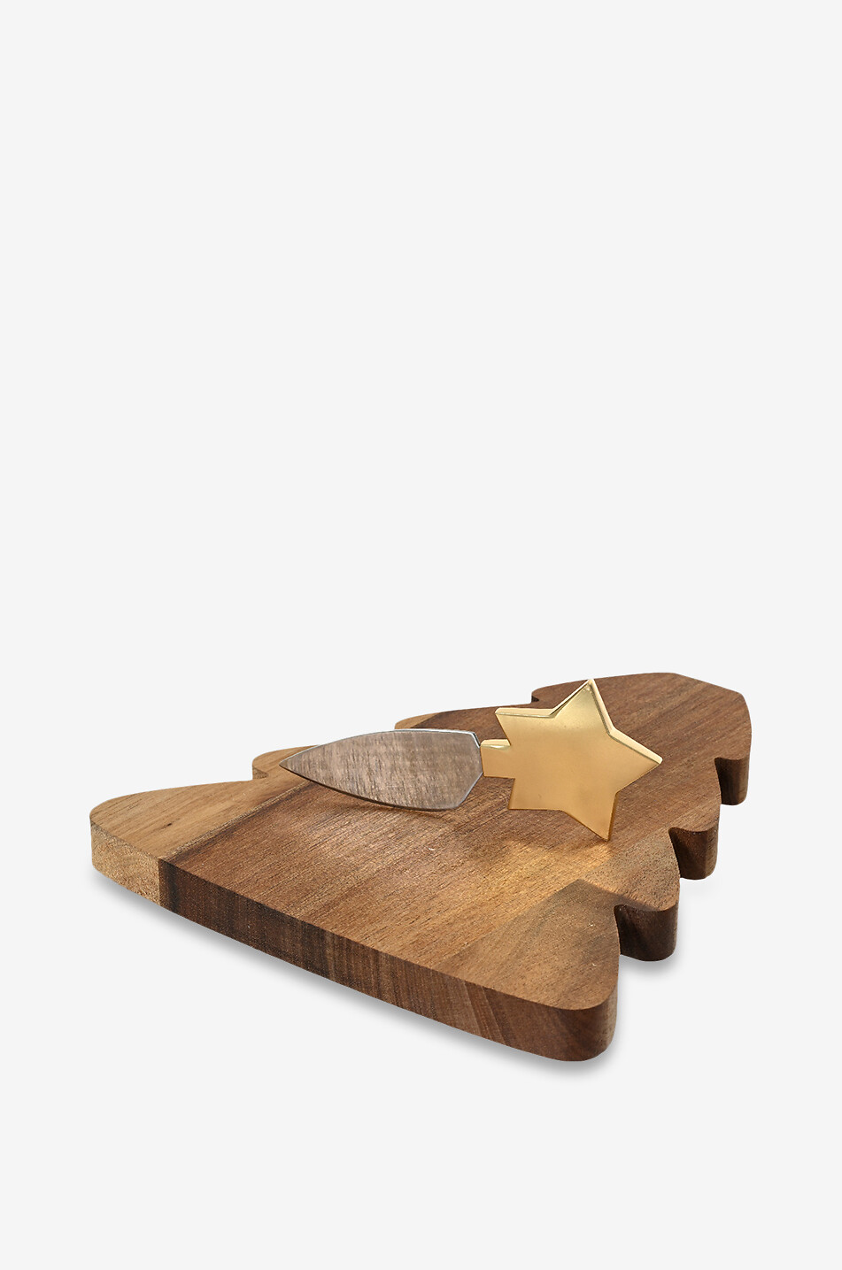 KAEMINGK Fir tree cheese tray in acacia wood Home BROWN 2