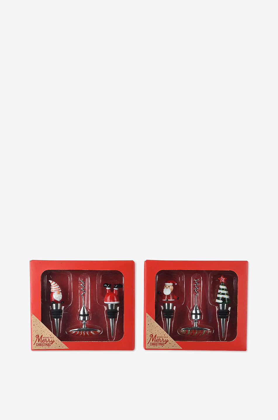 KAEMINGK Christmas wine opener and stopper set Home MULTI COLOURED 2