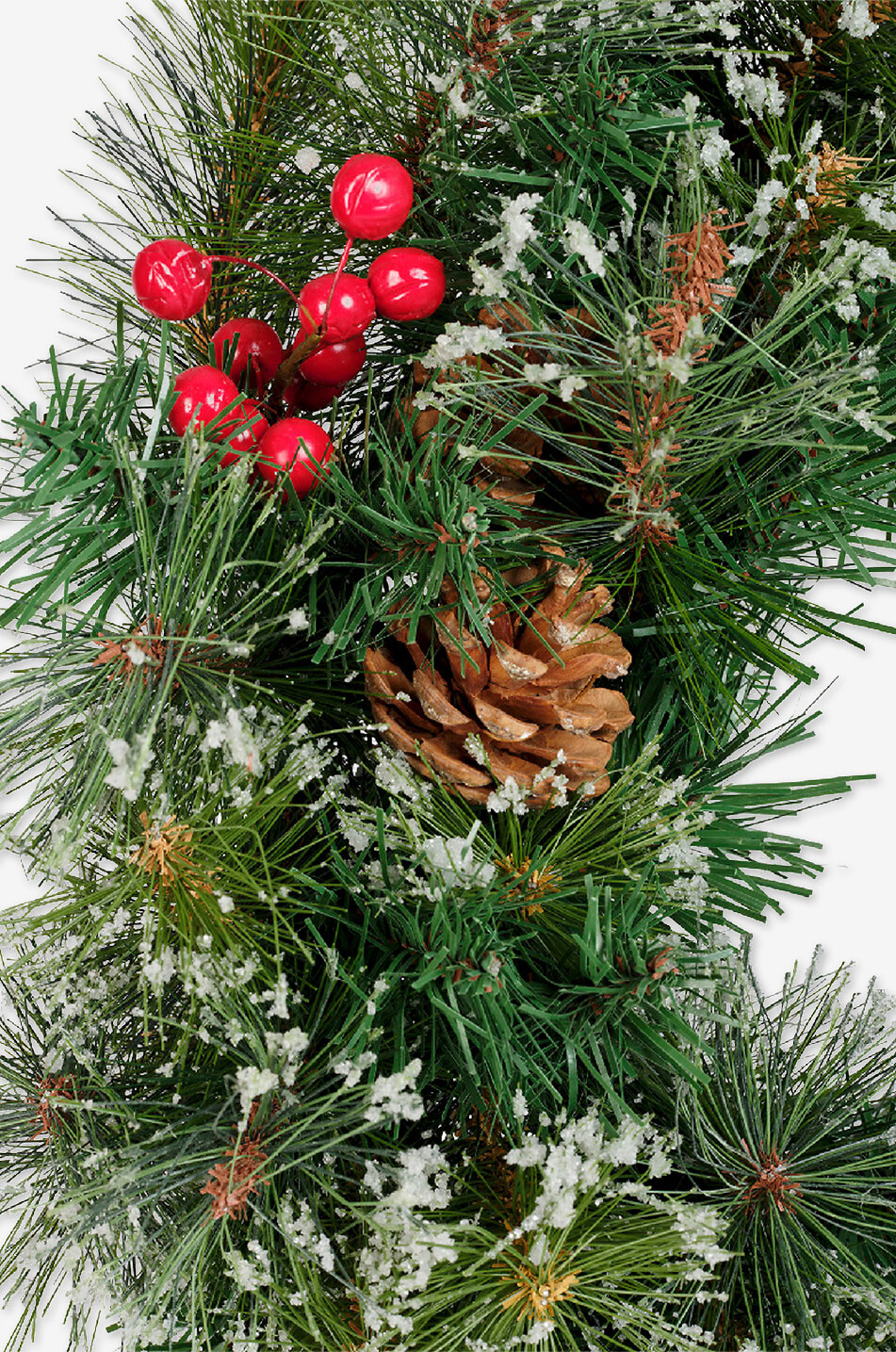 Ipswitch icy fir and berry wreath - KAEMINGK - GREEN - Bongénie Outlet