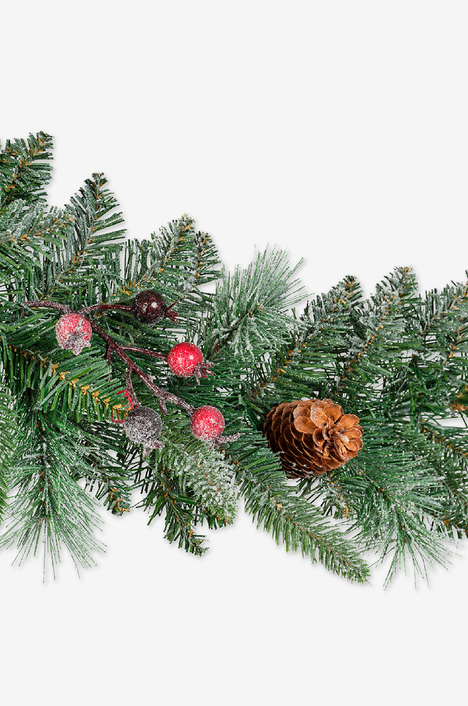 KAEMINGK Windham icy fir tree and berry garland Home GREEN 2