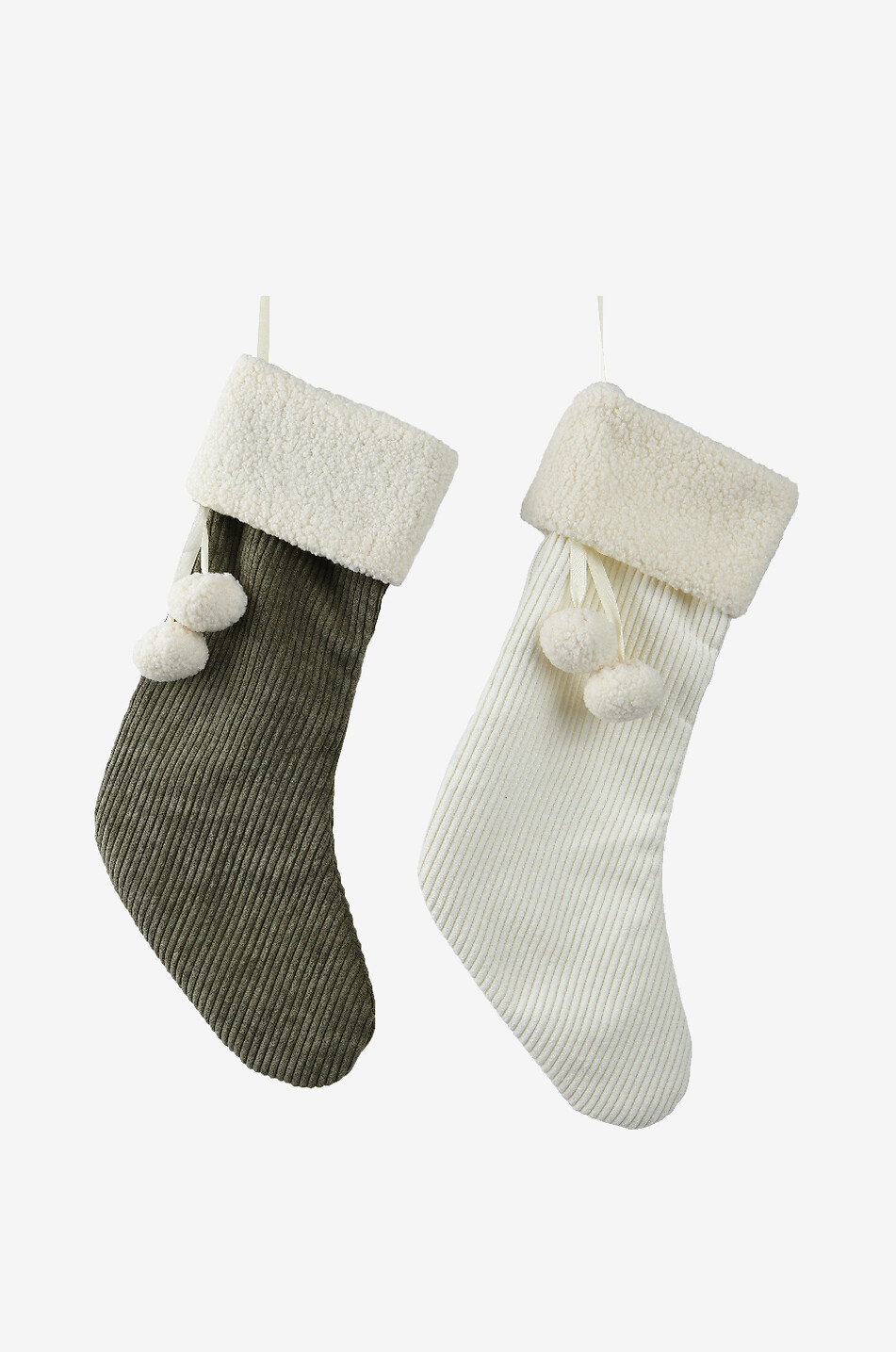 KAEMINGK 2er-Set Weihnachtssocken aus Cord Haus BUNT 1